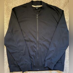 Banana Republic Black Bomber Zip-Up Jacket